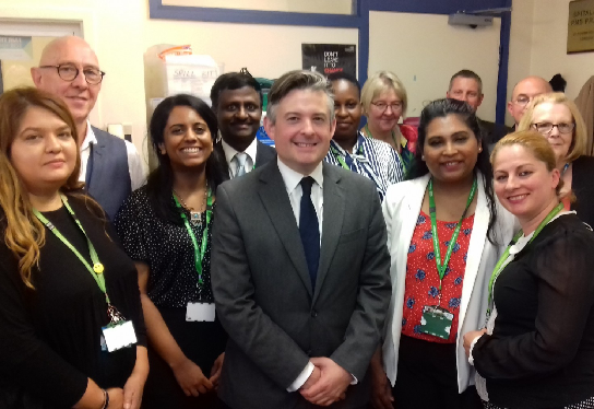 J ashworth mp with health e1 staff 5d0dd14b41e95